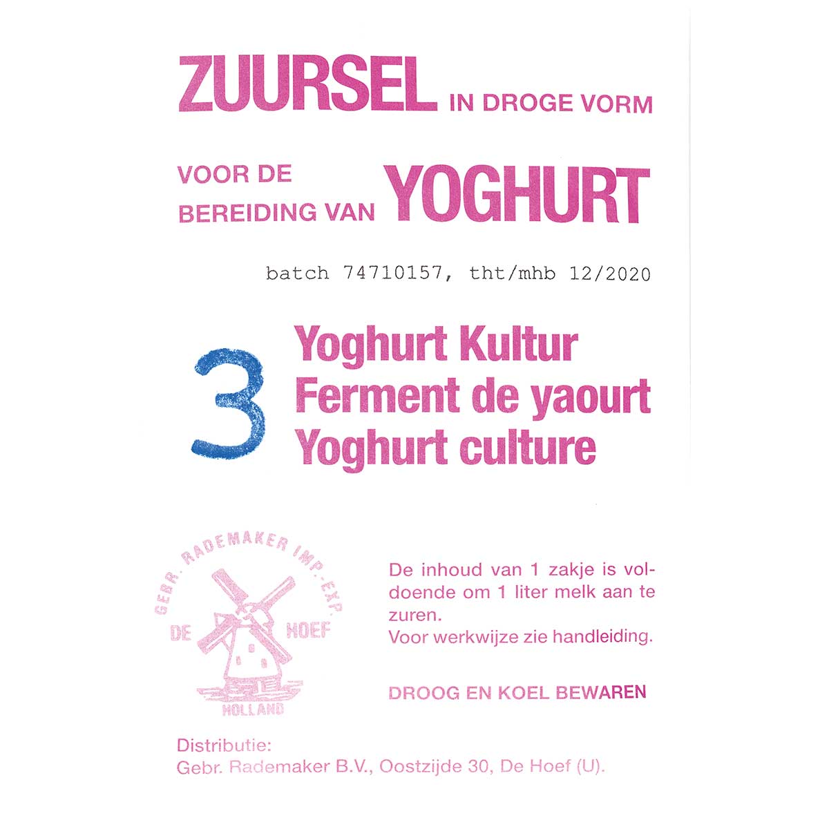 Joghurtkultur, 3 Stk