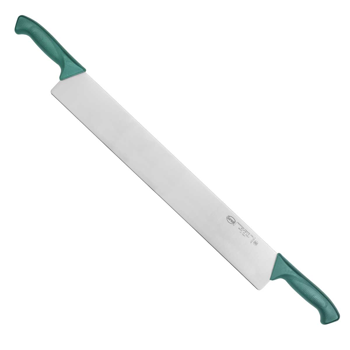 Käsemesser Doppelgriff grün